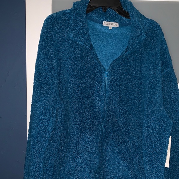 Deep Blue Teddy Jacket - Picture 3 of 5